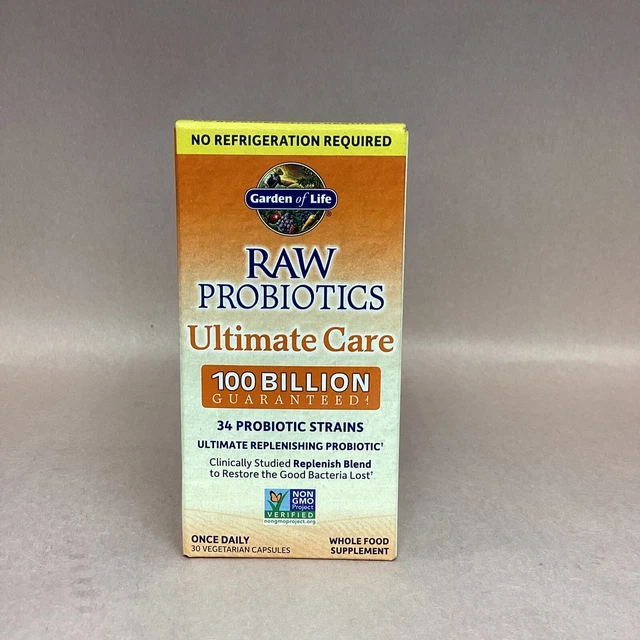 RAW Probiotics Ultimate Care, 30 Vegetarian Capsules