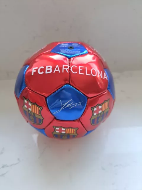 FC Barcelona Josma Sports Printed Signature Signed Ball Football Lionel Messi