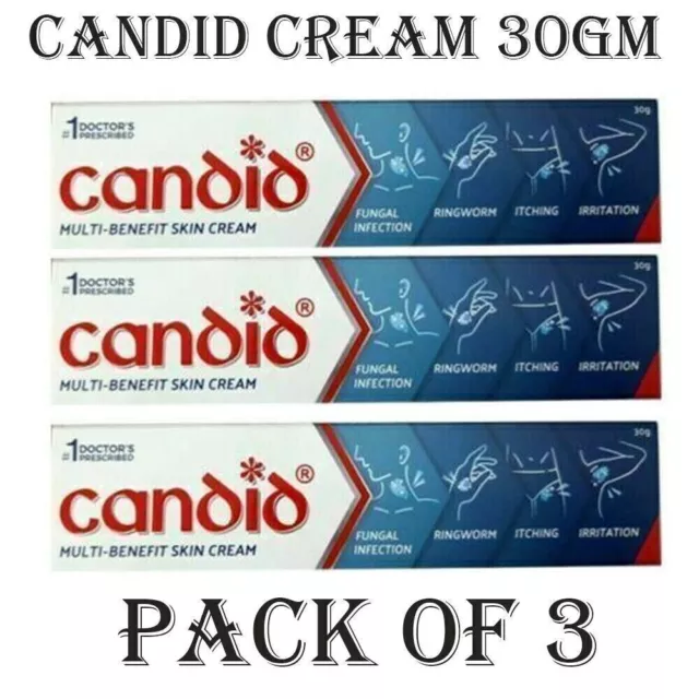 (Paquet de 3) Crème candide 30 g chacune pour les soins de la peau 2