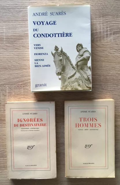 André Suarès / Granit & NRF Gallimard (1950-1984) / Lot de 3 livres