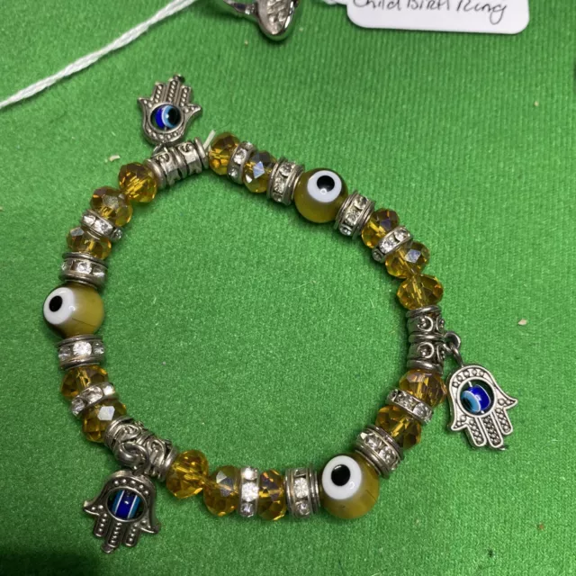 Bracelet Evil Eye  Stretchable