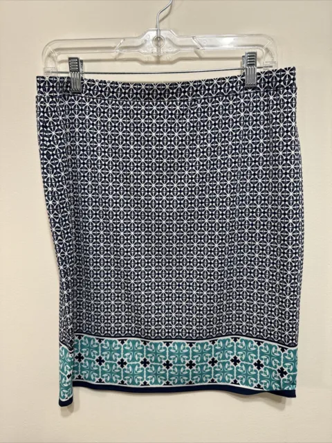 MAX STUDIO Women’s M Elastic Pencil Skirt Knit Poly Spandex Pull On EUC