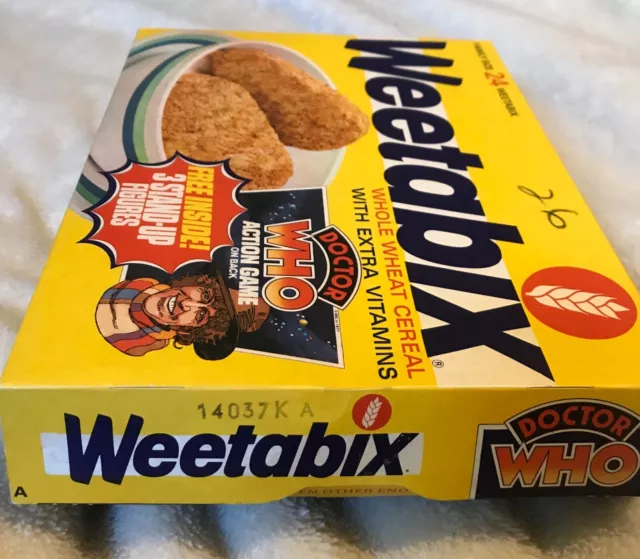 Dr Who Ultra Rare Original Weetabix Box Complete Mint 3