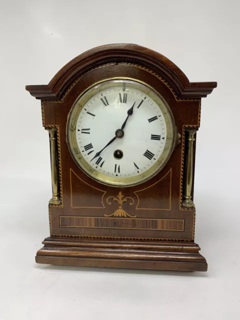Vintage Wooden Edwardian Mantel Clock [A1~58]