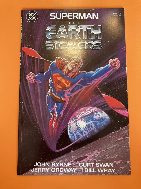 Superman The Earth Stealers Graphic Novel 1988 John Byrne! Curt Swan & Ordway Nm