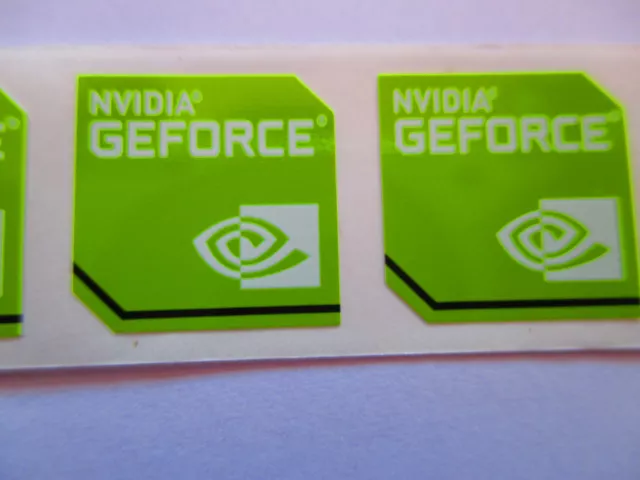 NVIDIA GEFORCE 750M STICKER LOGO AUFKLEBER 18x18mm (323)