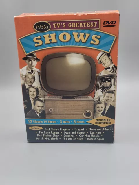 1950s TVs GREATEST SHOWS - 12 Classics on 3 DVDs BOXSET - DRAGNET, SEA HUNT