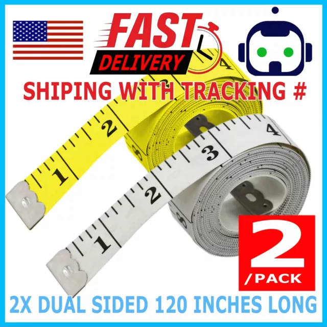 120 Body Measuring Ruler Sewing Cloth Tailor Tape Measure Seamstress Soft  Flat
