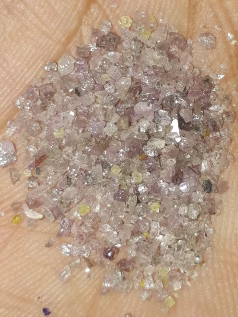 3.00 Cts Natural Rough Loose Diamonds Pink Color 1.00 to 2.00 MM Diamonds Lot 3