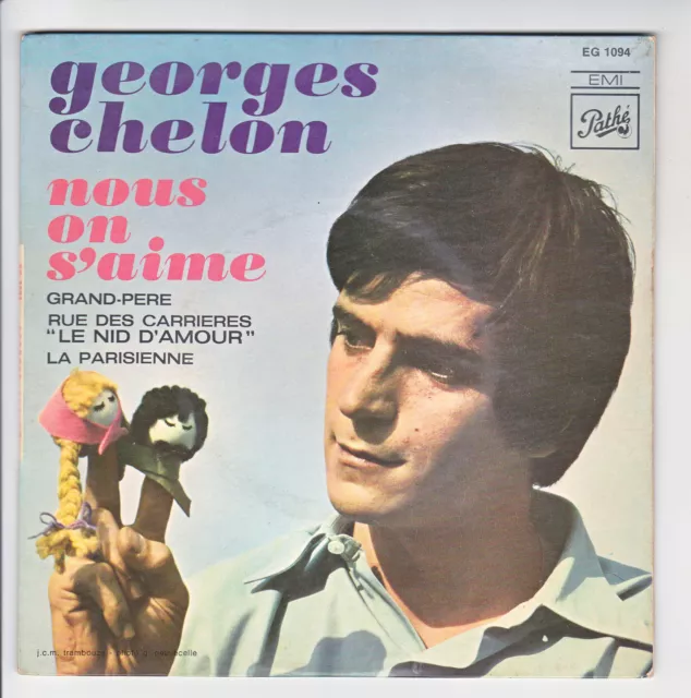 Georges Ebene Vinyl 45 Runden 7 " EP Nous ON S' AIME - Die Pariser - Pathe 1094