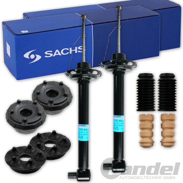 SACHS 2x STOßDÄMPFER +DOMLAGER +PROTECTION-KIT HINTEN FÜR AUDI A4 B8 8K