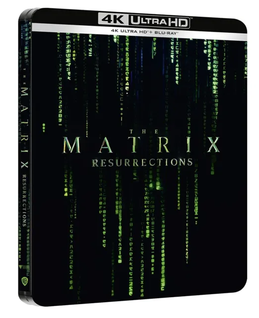 Matrix Resurrections 4K Ultra- HD (2022) 2 blu ray Steelbook