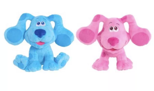 Blues Clues & You Plush 7'' BLUE & MAGENTA Stuffed Plush Dog Nickelodeon New