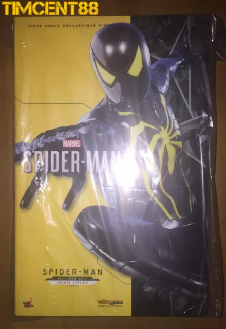 Ready Hot Toys VGM45 MARVEL'S SPIDER-MAN 1/6 SPIDER-MAN (ANTI-OCK SUIT) DELUXE