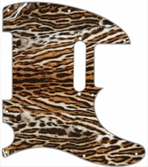 Telecaster Pickguard Custom Fender Tele 8 Hole Guitar Pick Guard Leopard Print 3