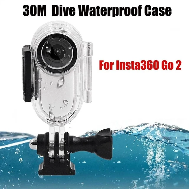 Caja impermeable de caída para Insta360 GO2 maleta de inmersión profunda marco de protección estuche