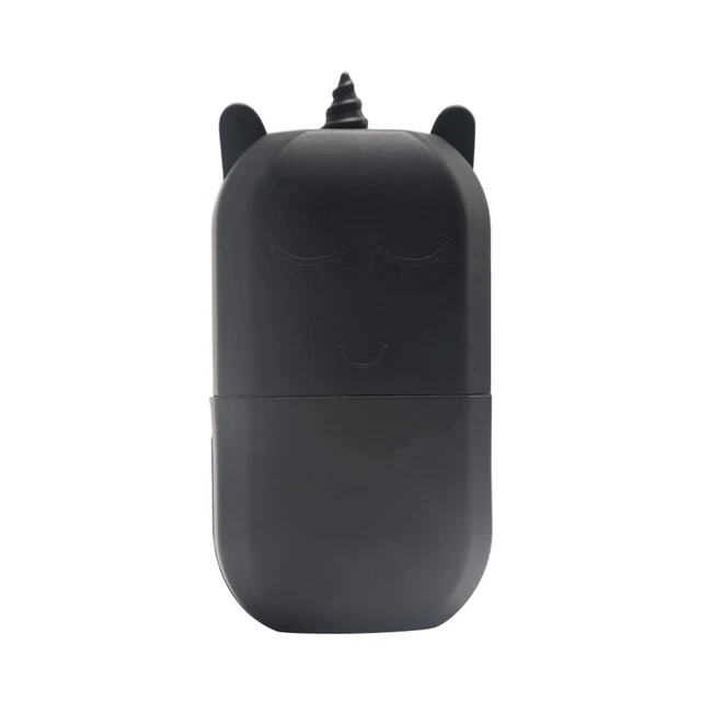 Herramienta de belleza para el cuidado de la piel cubo de hielo de silicona masajeador rodillo facial molde (negro)