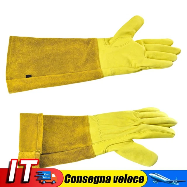 Guanti In Pelle Per Saldatori KS Tools - Lunghi 8 Pollici, In Pelle Bovina, Resistenti Al Calore - Foto 3