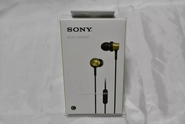 SONY MDR-EX650AP CLOSED Dynamic In-Ear Headphones w/ Mic Brass