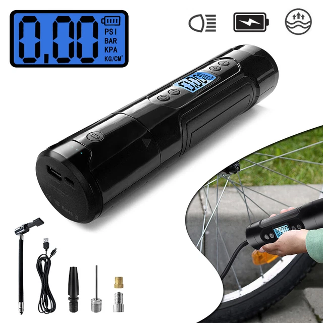 12V Digitale Luftpumpe Mini Auto-Luftpumpe AKKU Wireless Reifenpumpe Fahrrad Ori