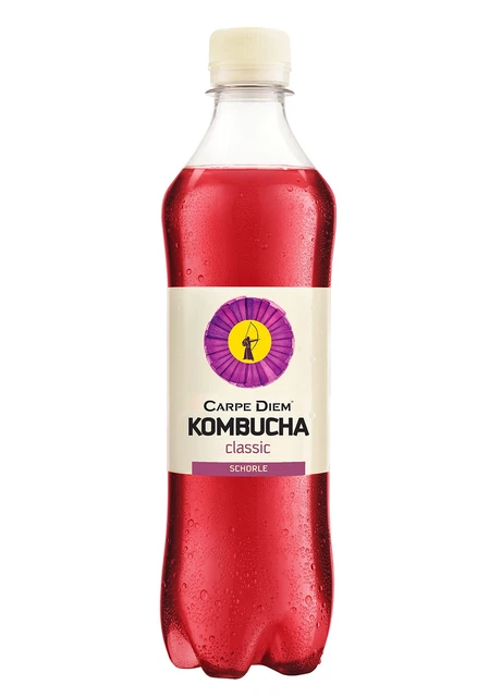 Tè CarpeDiem Kombucha tè freddo Schorle 12 x 500 ml incl. 1,50 € deposito cauzionale NUOVO MHD 11/23