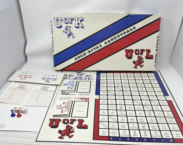Kentucky Wildcats Louisville Cardinals Arch-Rival Basketball Board Game UK