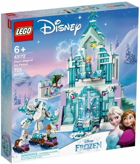 LEGO Disney Princesa Elsa Palacio de Hielo Mágico 43172 Castillo Congelado Juego de Construcción Niña