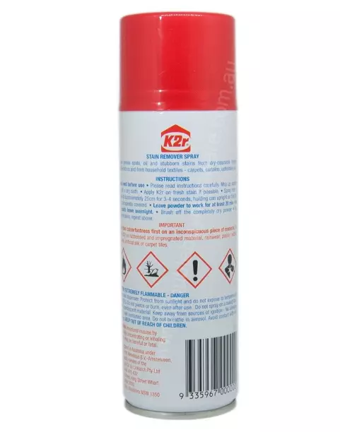 K2R Stain Remover Spray for Clothes Fabrics Upholstery & Carpets 150g 2