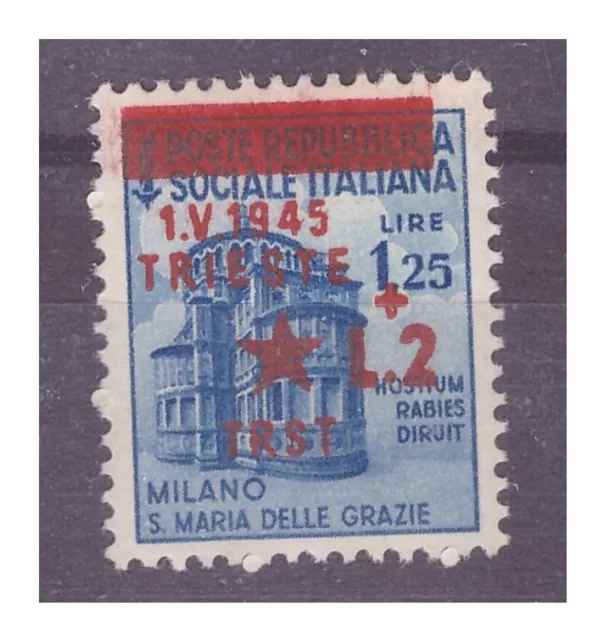 Yugoslav Occupation Trieste 1945 - Monuments - 1,25 Lire New MNH