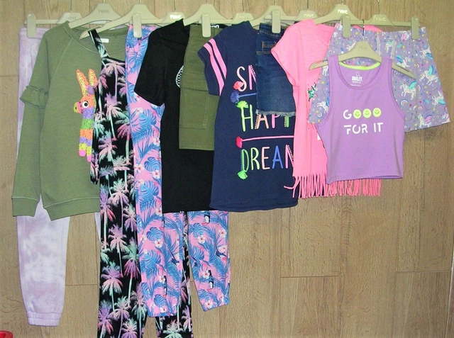 NEXT ZARA NIKE etc Girls Summer Bundle Dress Tops Shorts Joggers Age 9-10 140cm