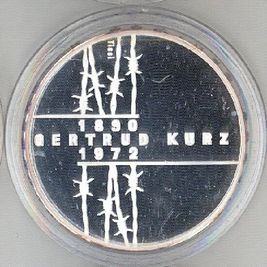 Switzerland 20 Francs 1992 "Gertrud Kurz" Silver Unc