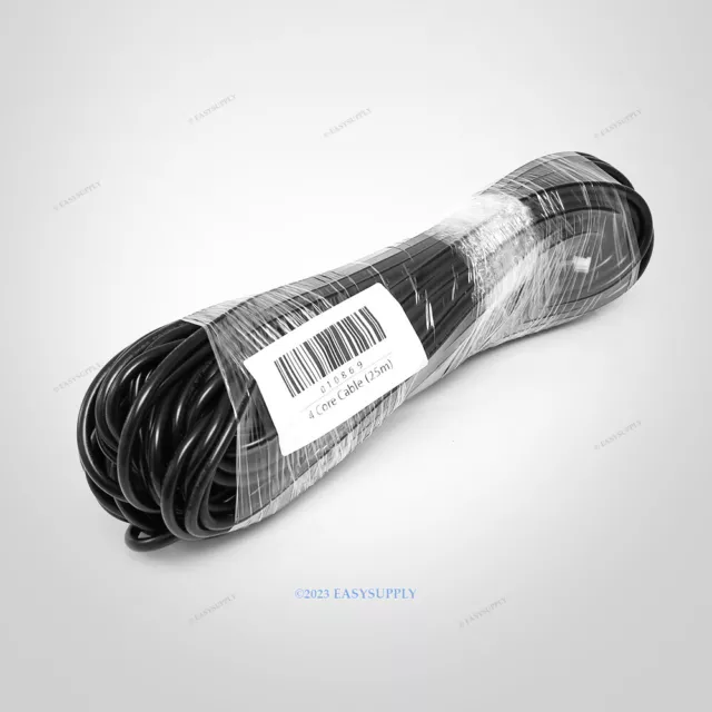 25m 0.3mm² Câble Cuivre Flexible PVC Isolé Pour Portier Vidéo Interphone 4 Fils