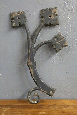 ornate cast iron fence finial gate door trim ornament flower gothic antique old