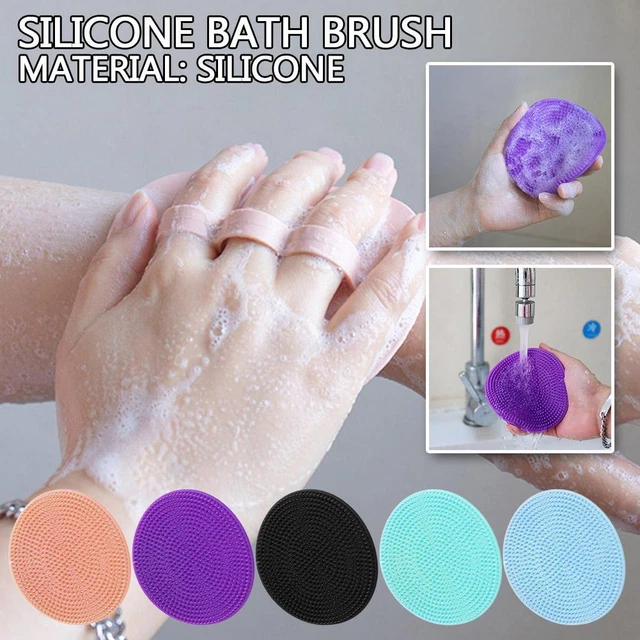 Silicone Body Scrubber Brush Scalp Massager Bath Brush Bath Scrubber GX T O0T4