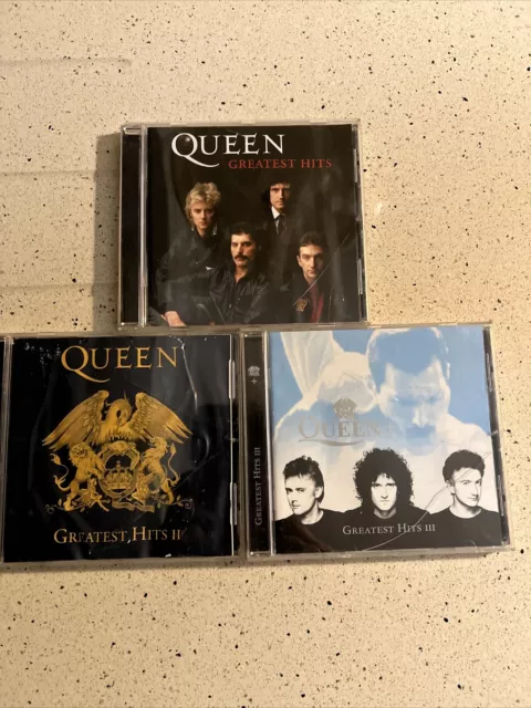 3 x Queen CD's -  Greatest Hits  1, 2, 3