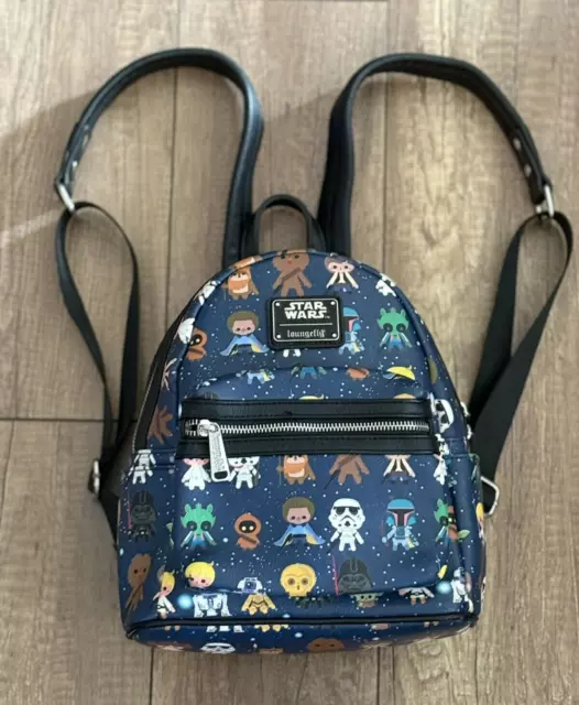 Loungefly star wars chibi characters mini backpack online