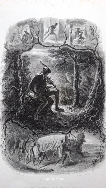 Gravure Vietnam Par E. Decisy D'après C. Fouqueray, XIXe Siècle - Dimensions 45,5 X 22,5 Cm