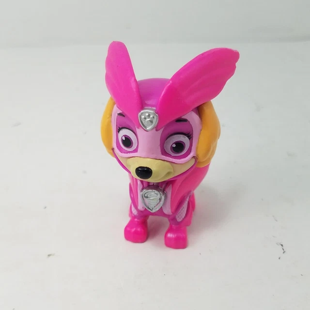 PAW PATROL SKYE Mighty Pups Paws Action Figure Nickelodeon Pink Girl