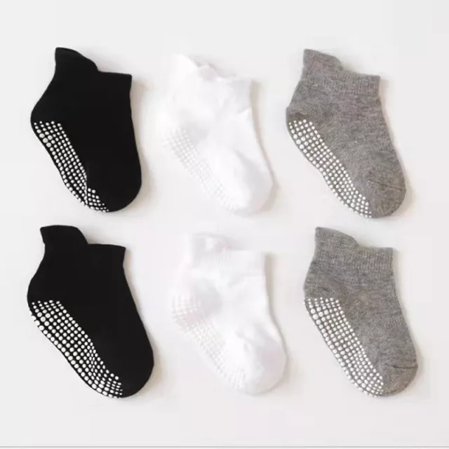 Baby Boys Infants Toddlers Newborn Kids Floor Non-slip Socks Non Skid Grip Socks