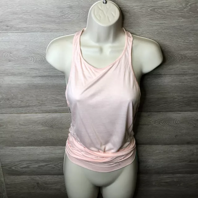 Seafolly Australia Womens Large Dusted Pink Ocean Rose Plain Wrap Me Singlet NWT