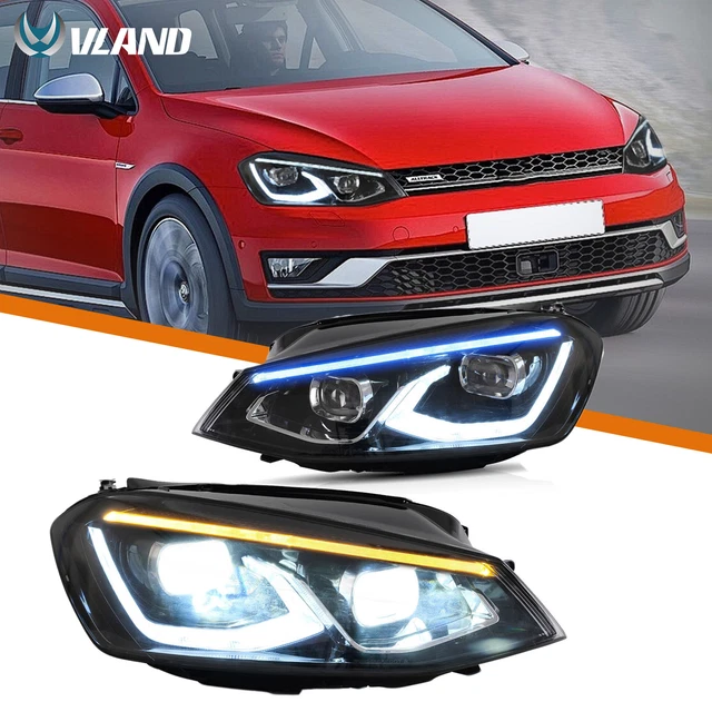 Vw Golf 7 Led Scheinwerfer Nachrüsten VLAND VOLL LED Scheinwerfer für Volkswagen VW Golf 7/MK7 2014-2017