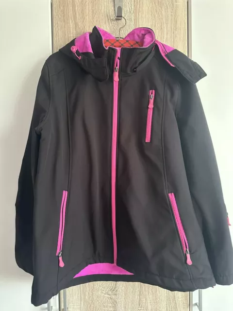 Softshell Jacke Schwarz/pink Gr.46