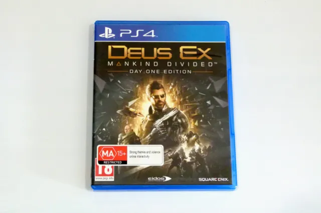 Very Good Condition DEUS EX: MANKIND DIVIDED DAY ONE EDITION Playstation 4 PS4
