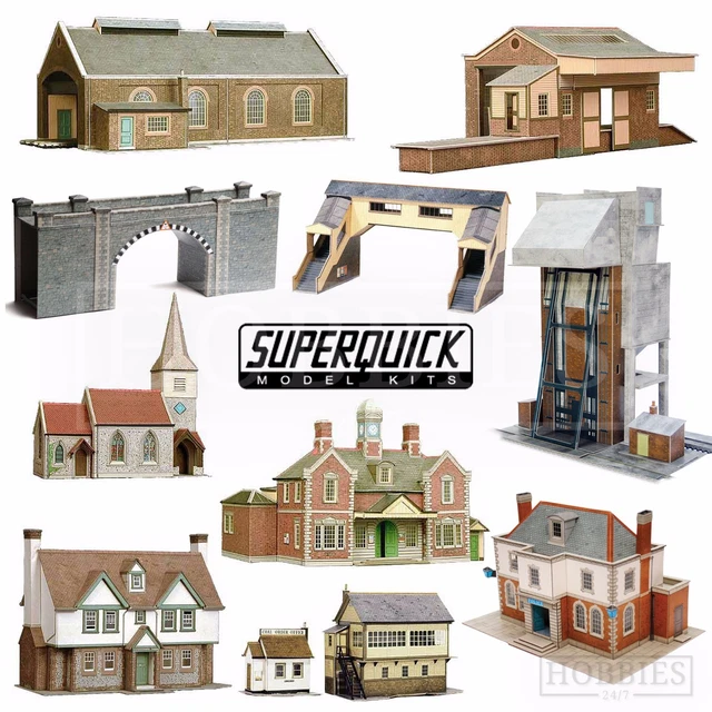 thumbnail image 2 of Superquick Stone Bridge Kit – A16 – 1:76 Scale OO / HO Gauge Card Model Railway Building 2 of 4