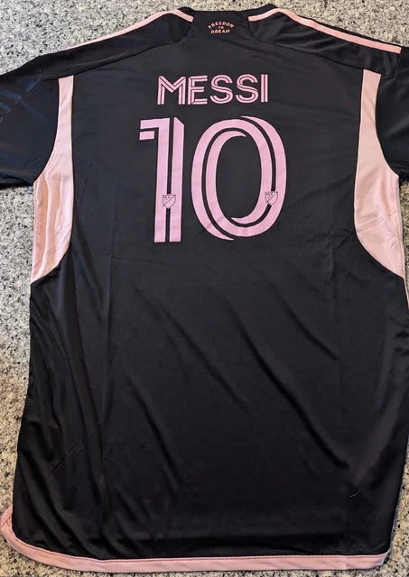 LIONEL MESSI LM10 Inter Miami CF Black Away Player Jersey - Medium EUR