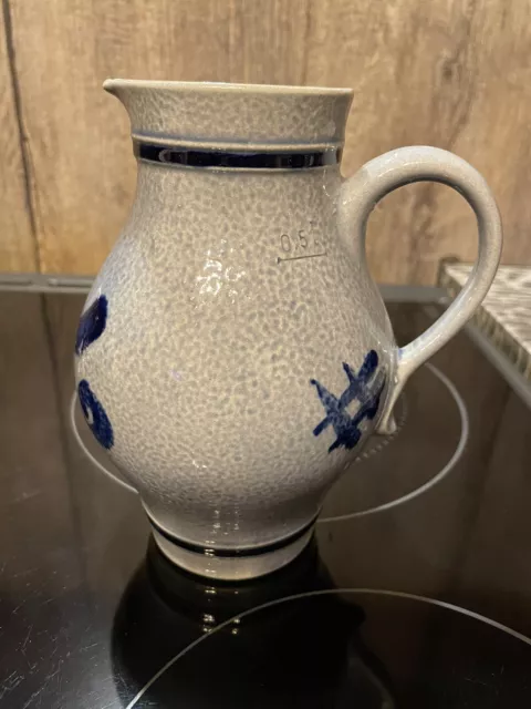 Pichet à vin en poterie de Betschdorf Hauteur 15 cm