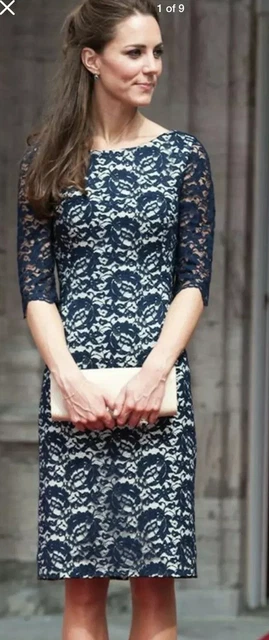 NEXT LACE PENCIL Dress Kate Middleton Style in Navy Cream Size 8 16 33.00 - PicClick UK NEXT LACE PENCIL Dress Kate Middleton Style in Navy Cream Size 8 16 33.00 - PicClick UK