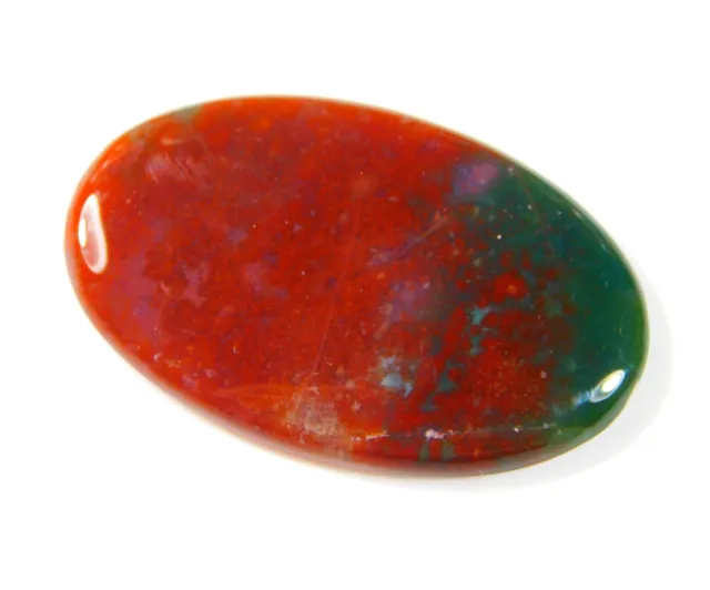 49 CT Magnifique Naturel Multi Rouge Pierre de Sang Jasper Ovale Cabochon CL =