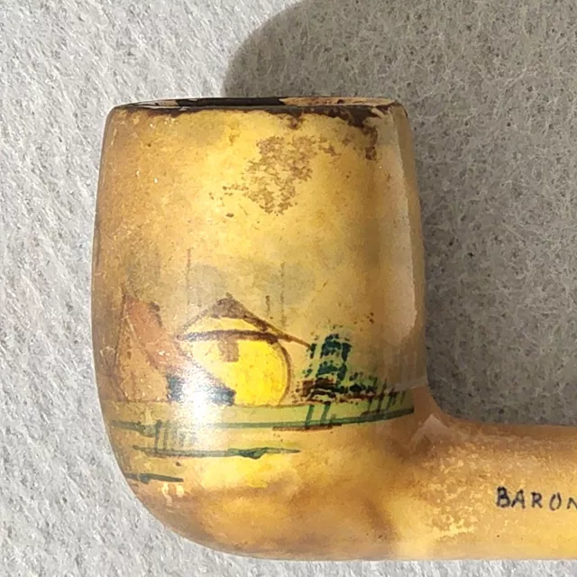 VINTAGE Baronite Pipe Geode Waagen Holland Windmill 3