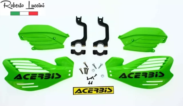 Acerbis Handprotektoren X-FORCE Motocross Enduro Paar inkl. Anbaukit Grün